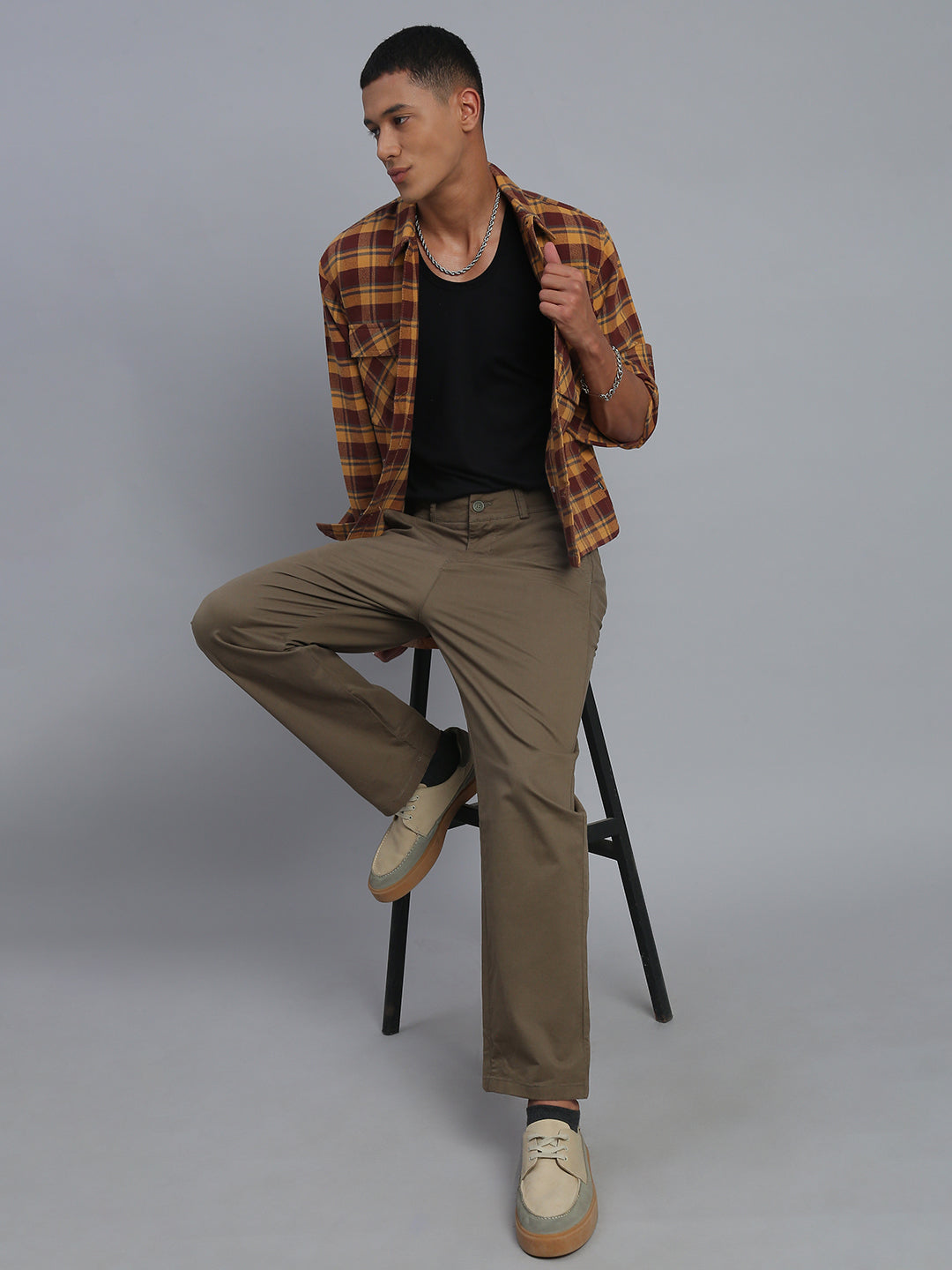 Army Straight Fit Chinos Paint