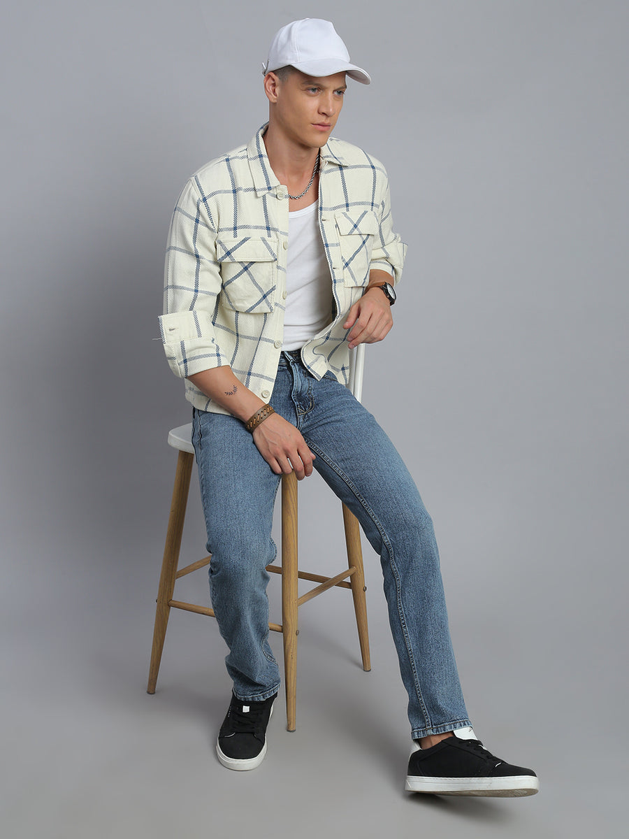 Blue Vintage Comfort Slim Fit Stretchable Jeans
