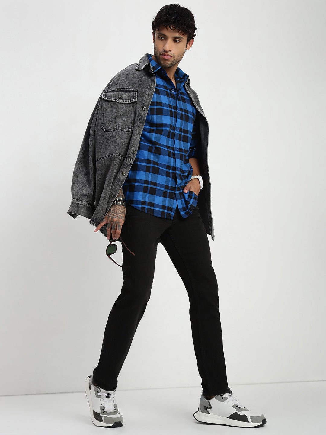 Vintage Carbon Black Slim Straight Fit Selvedge Jeans