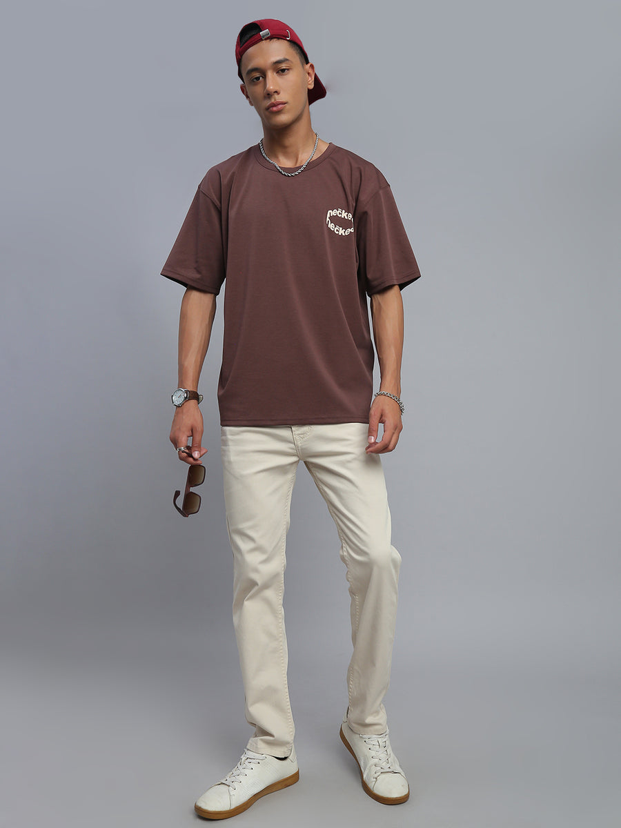 Cream Comfort Slim Fit Stretchable Jeans