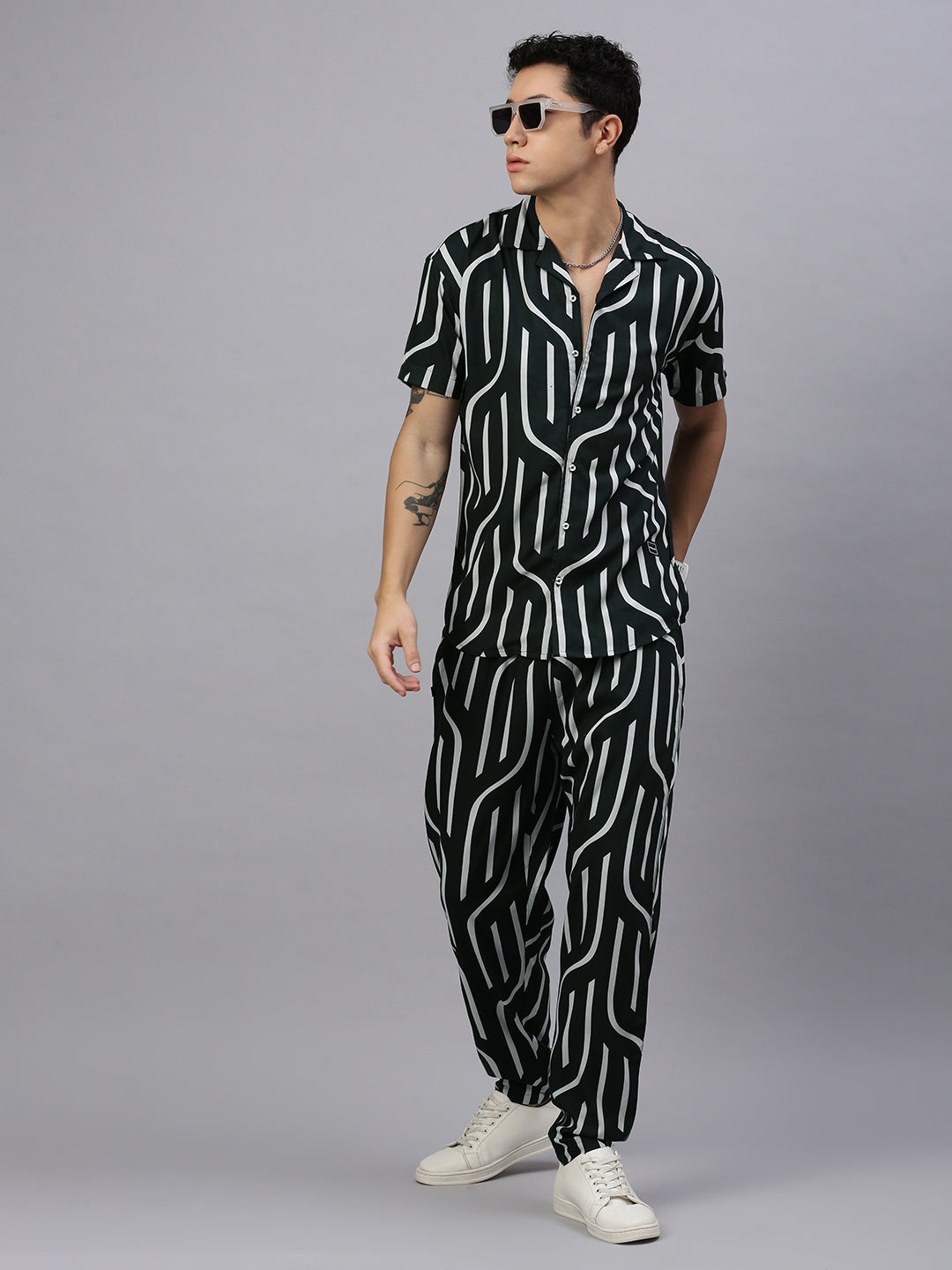Printed Regular Fit Co-Ords For Men’s