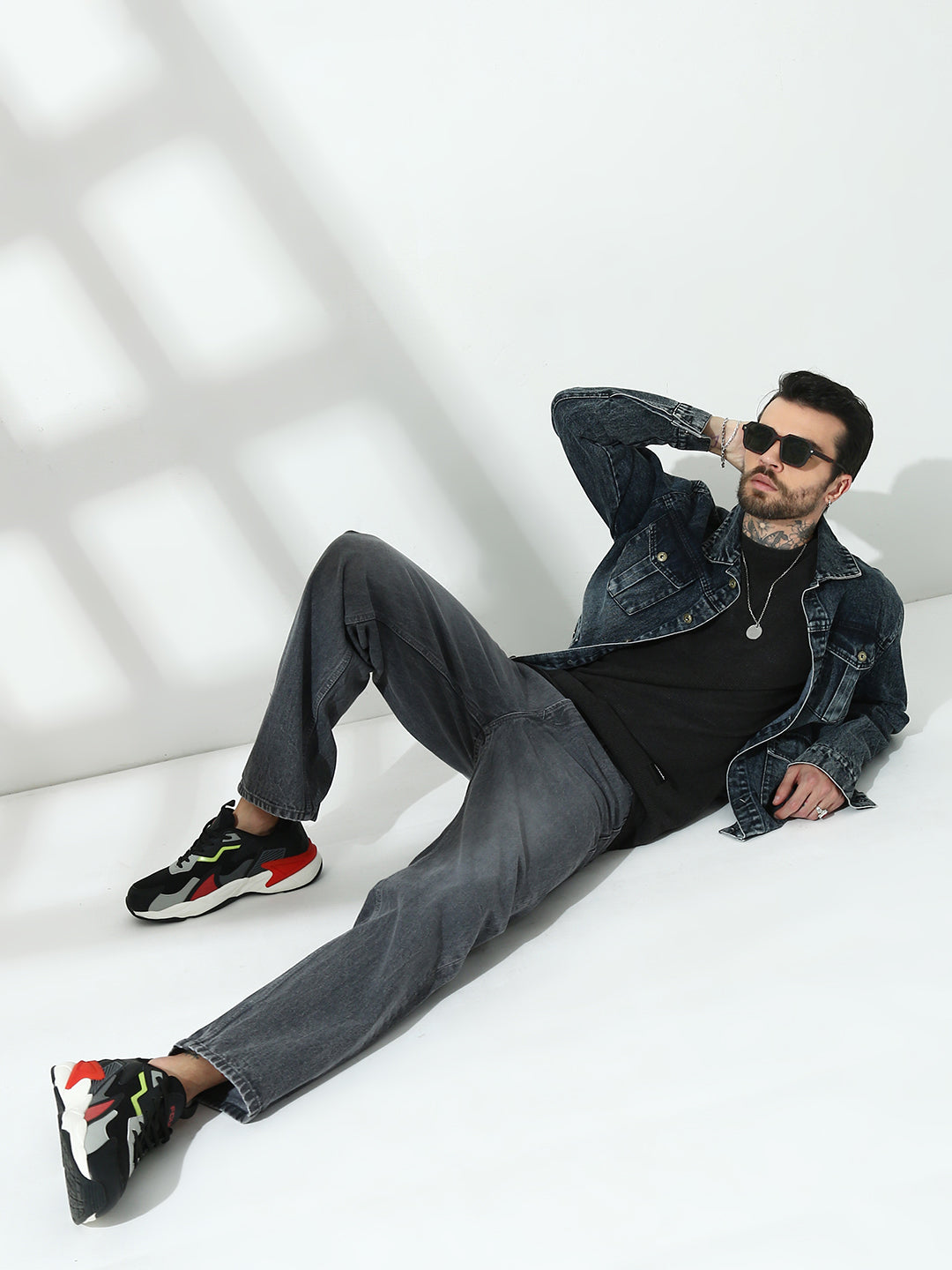 Mild Grey Baggy Fit Jeans