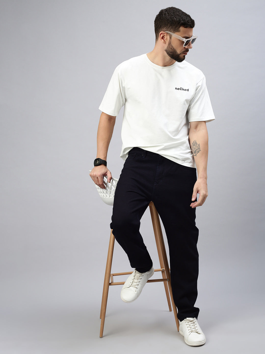 Dark Raw Blue Baggy Fit Jeans