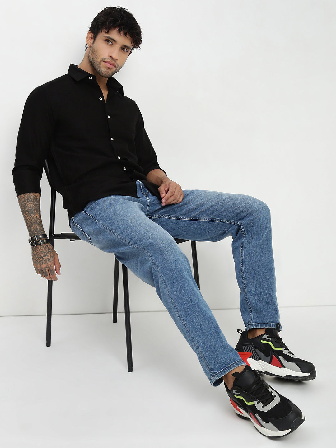 Light Blue Slim Fit Stretchable Jeans
