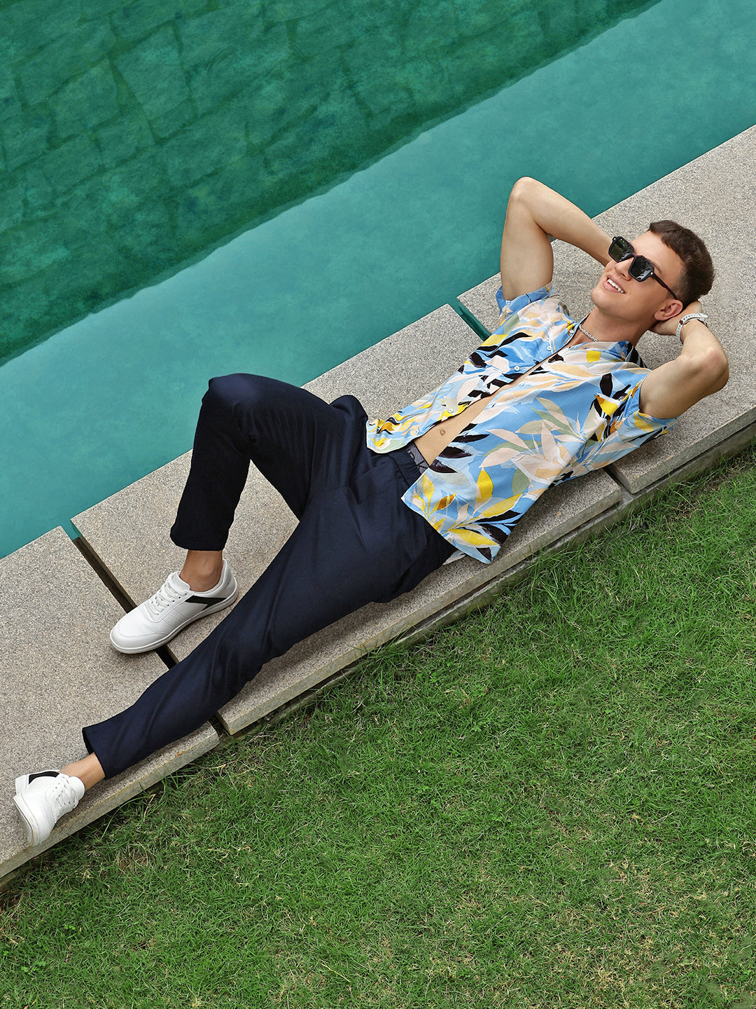Printed Viscose Half Sleeve Shirt Without Pocket