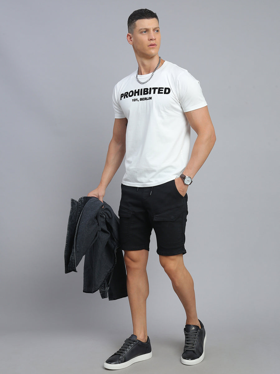 Black Comfort Fit Shorts