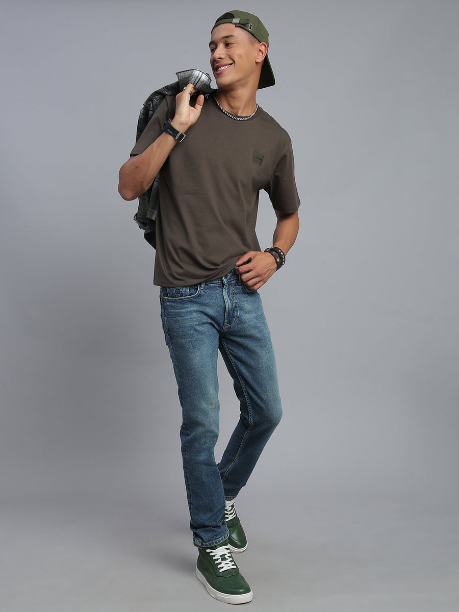 Army Green Polo Cotton T-Shirt