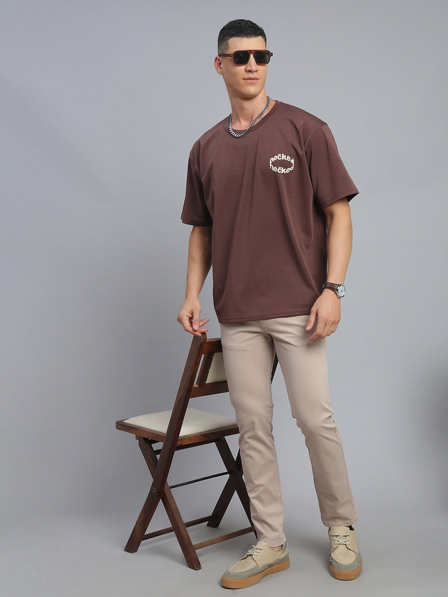 Dusty Pink Comfort Slim Fit Chinos Paint