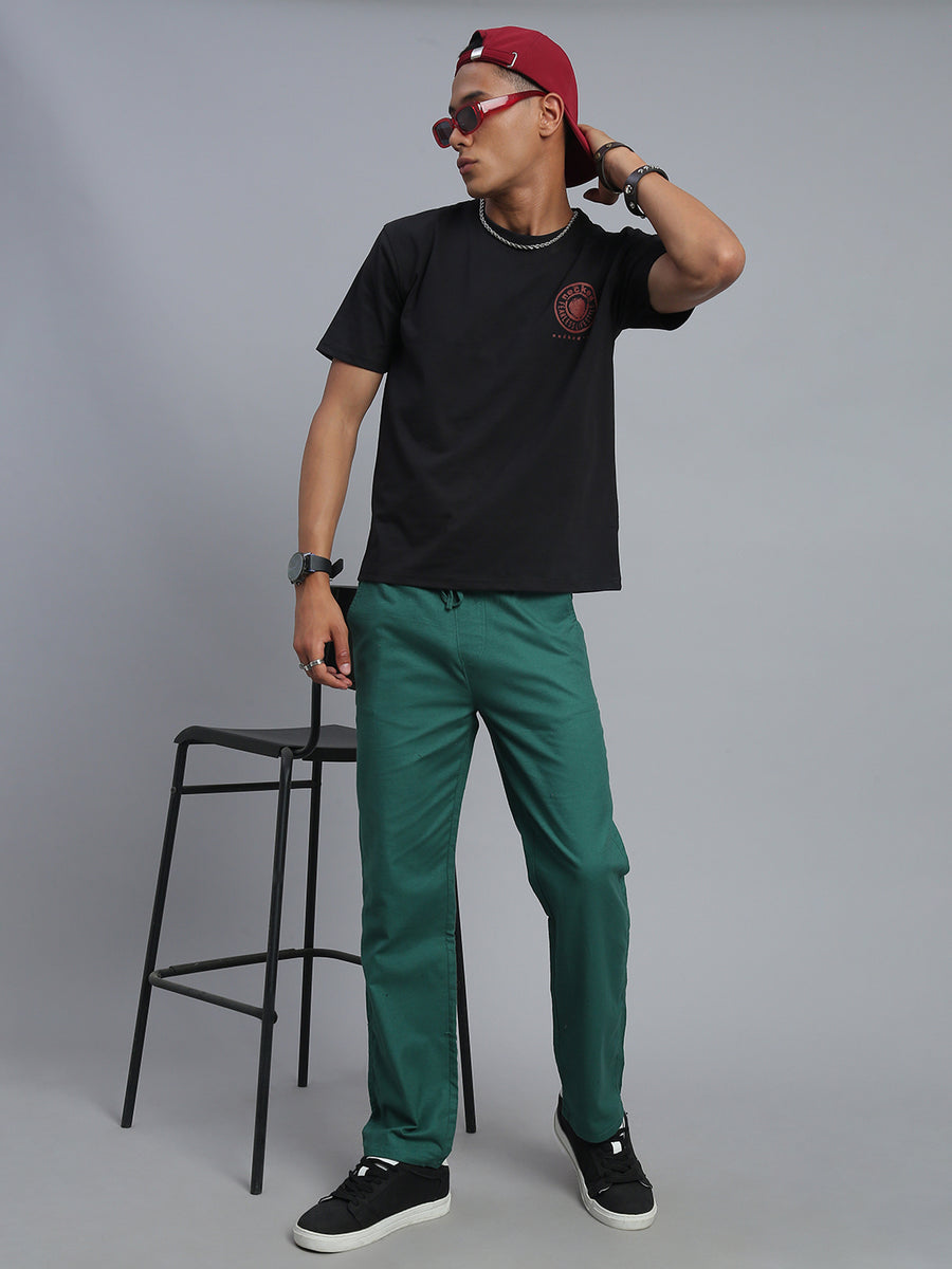 Black Polo Cotton T-Shirt