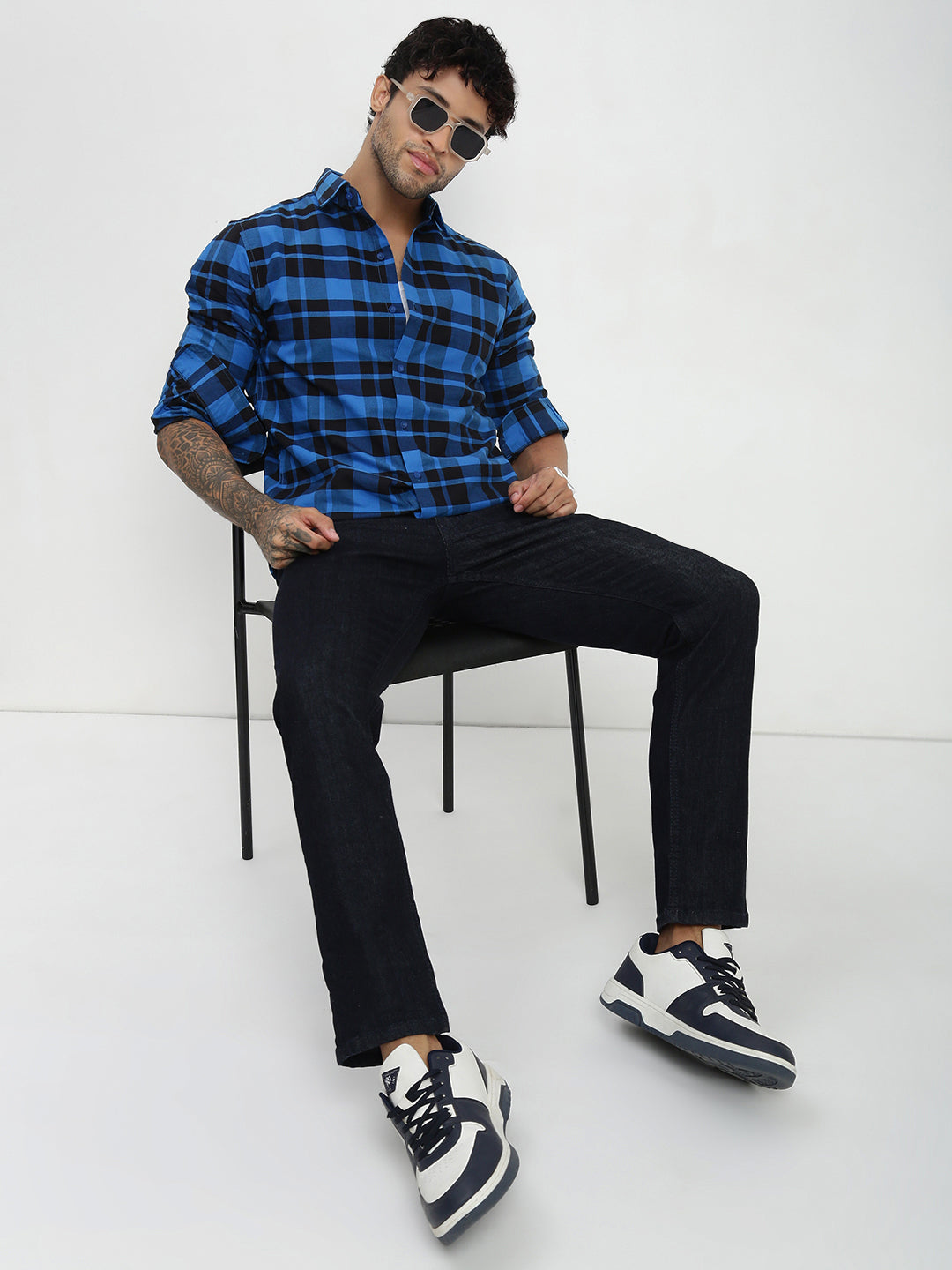 Raw Blue Slim Straight Fit Jeans
