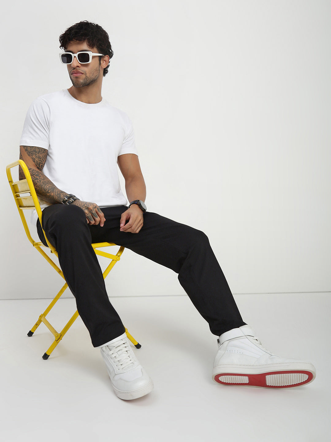 Black Cross Pocket Regular Fit Lower