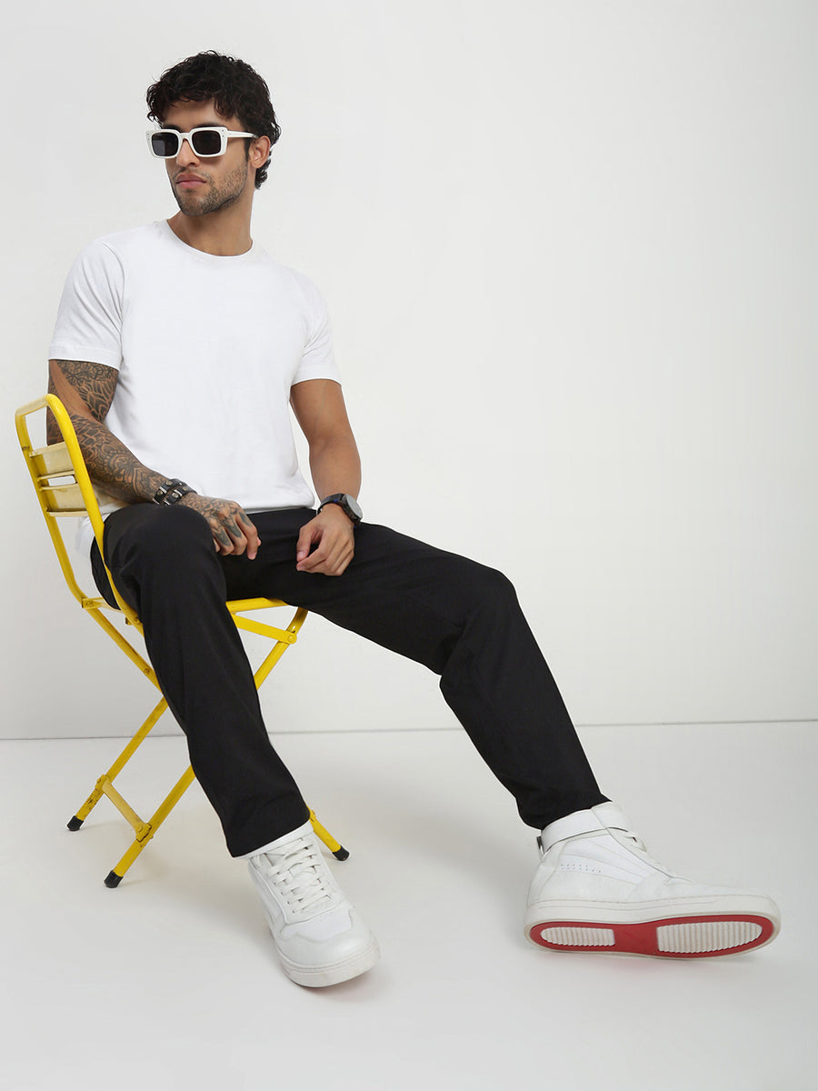 Black Cross Pocket Regular Fit Lower