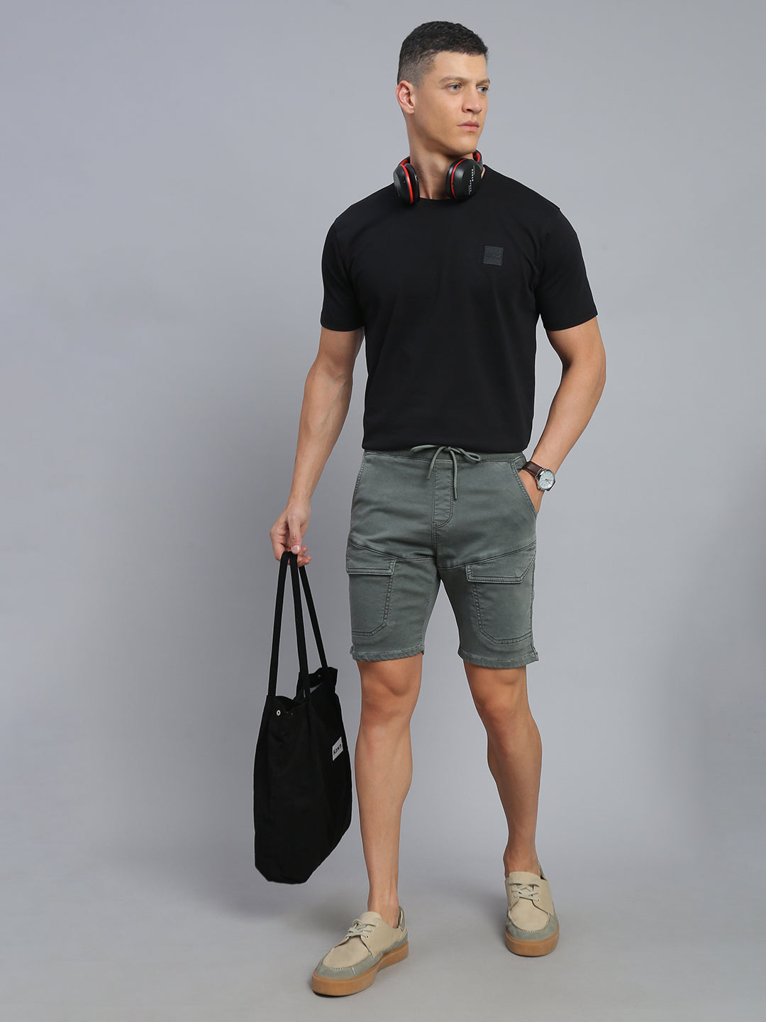 Sage Green Comfort Fit Shorts