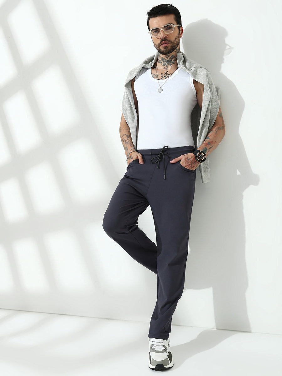 Dark Grey Relax Fit Track Pant