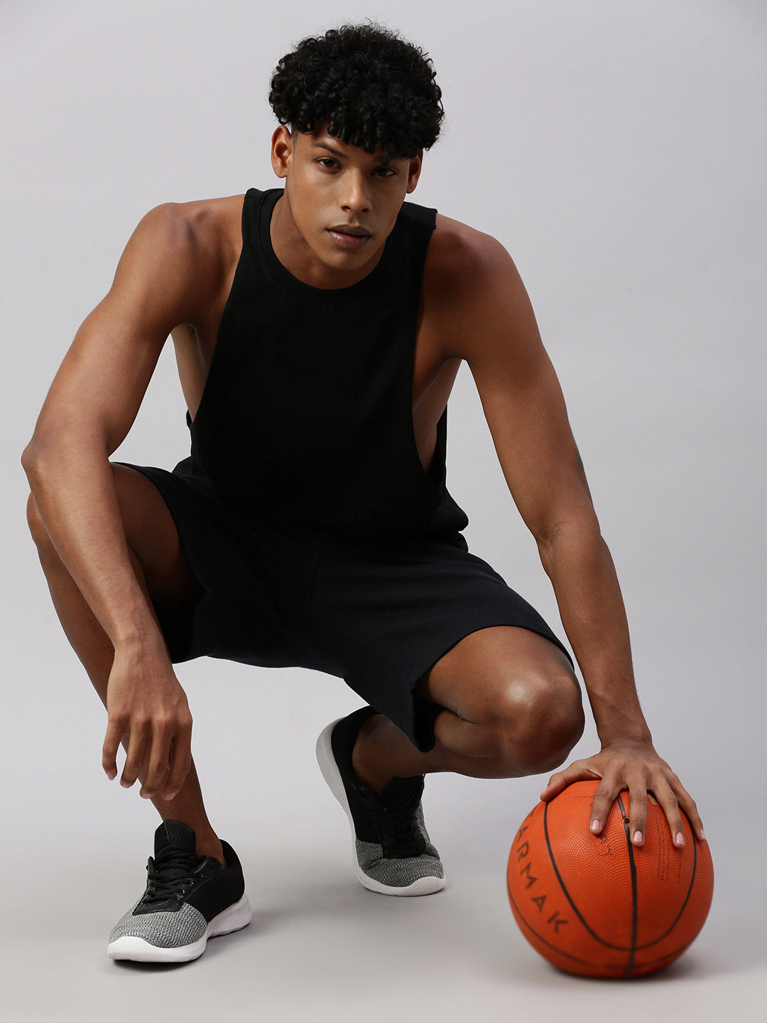 Black Regular Fit Shorts For Men’s