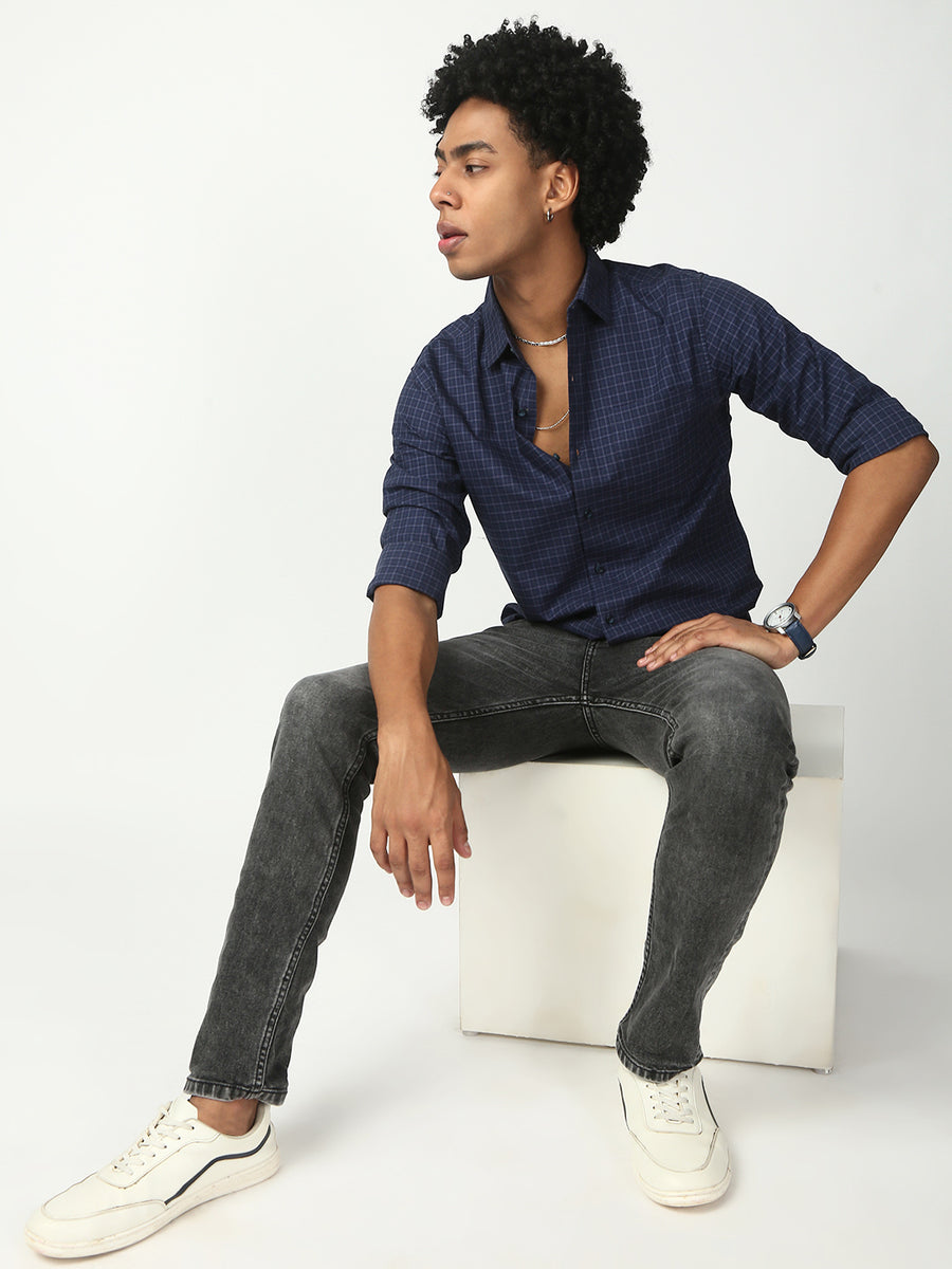 Gray Slim Fit Stretchable Jeans