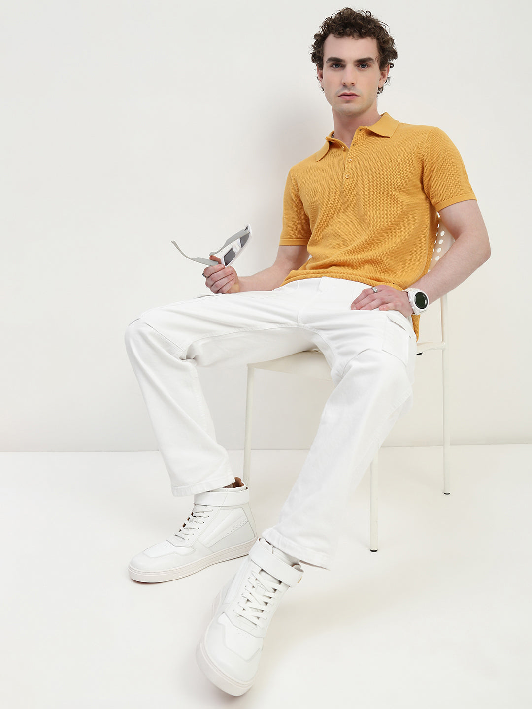 Polo See Through Mango Cotton T-Shirt