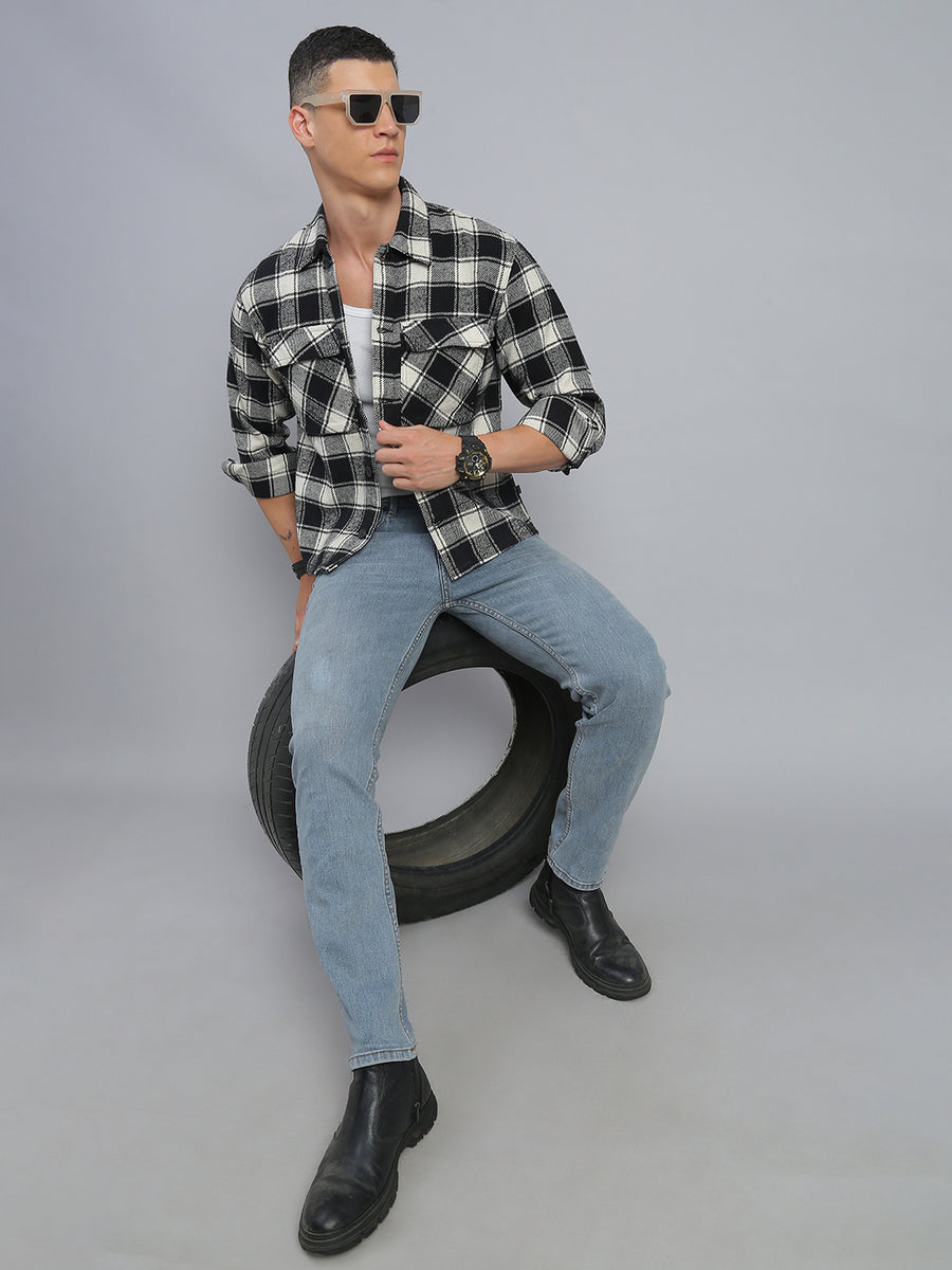 Light Blue Comfort Slim Fit Stretchable Jeans