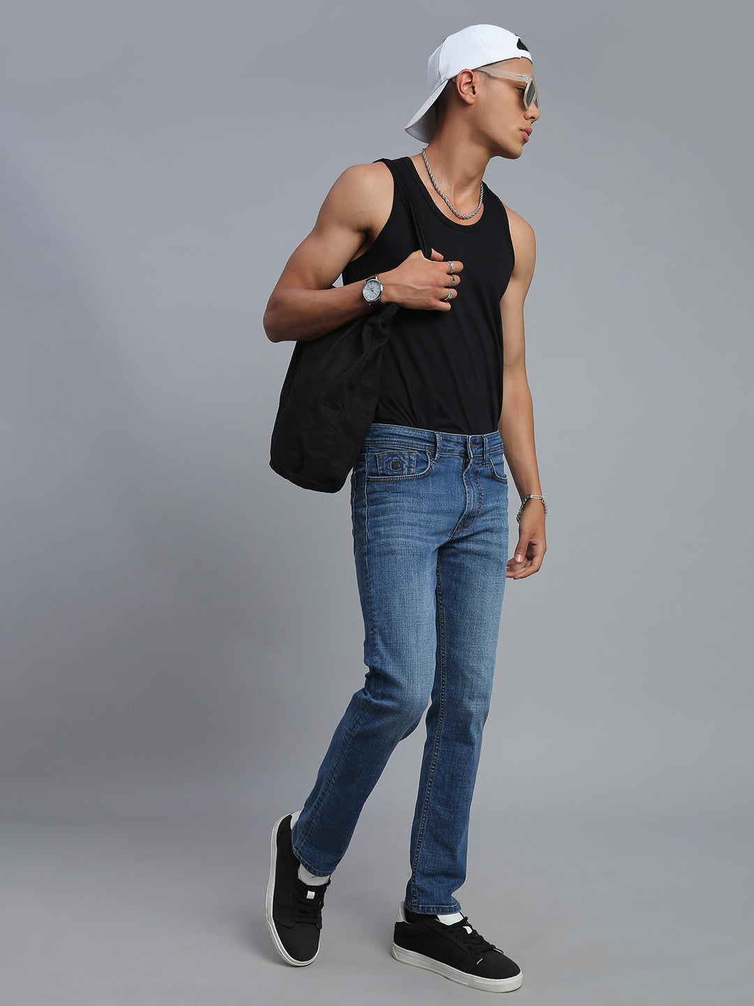Mild Blue Comfort Slim Fit Stretchable Jeans