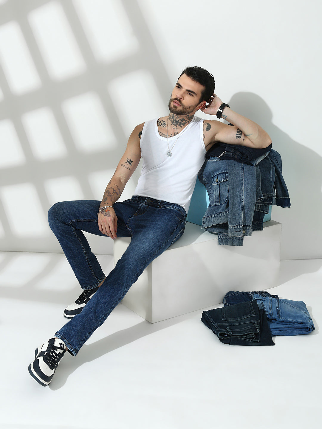 Mild Blue  Comfort Slim  Stretchable Jeans