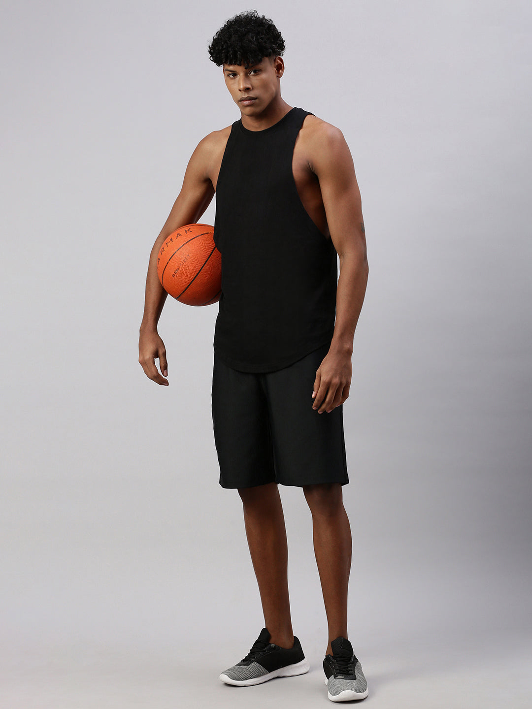 Black Regular Fit Shorts For Men’s