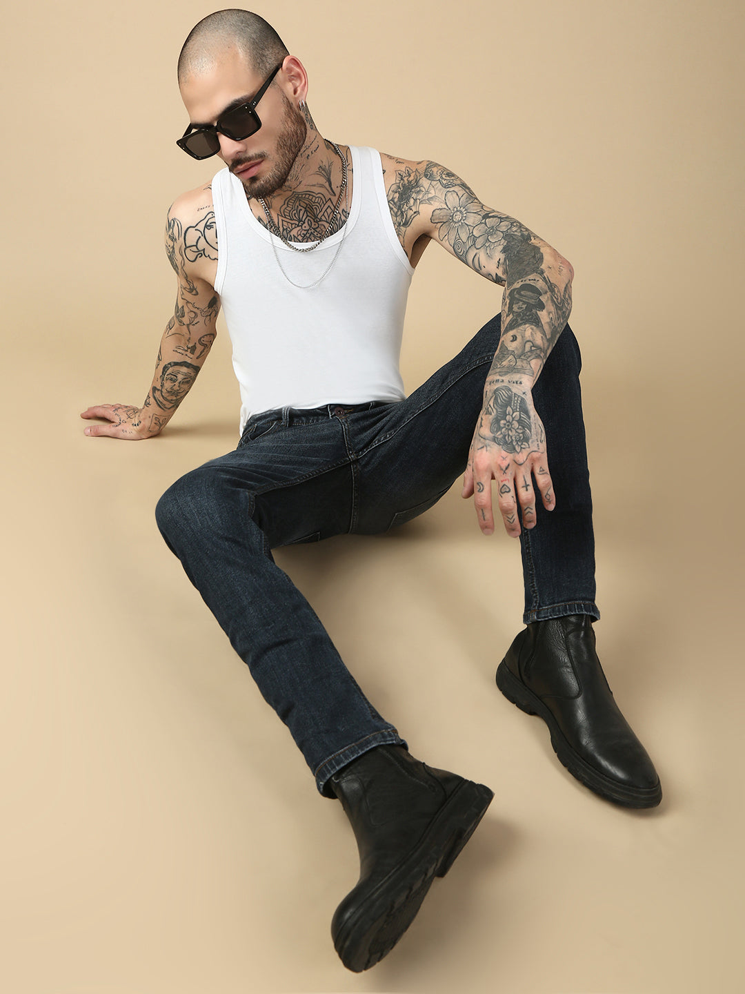 Vintage Mild Blue Slim Fit Stretchable Jeans