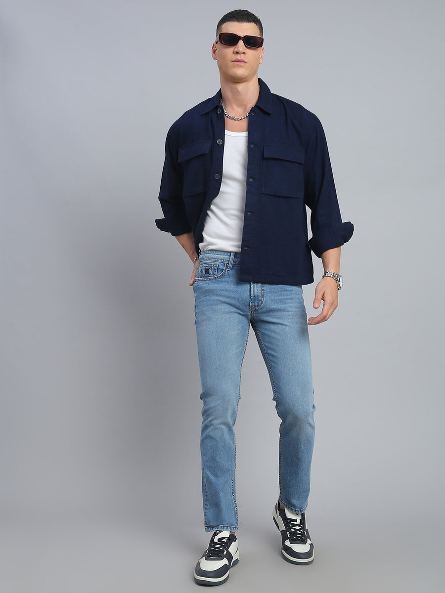 Light Blue Comfort Slim Fit Stretchable Jeans