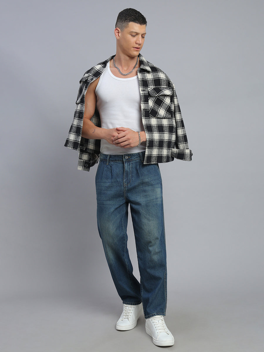 Vintage Blue Straight Fit Jeans