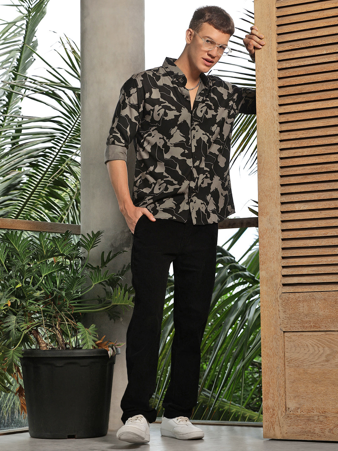 Printed Full Sleeve Shirt Without Pocket