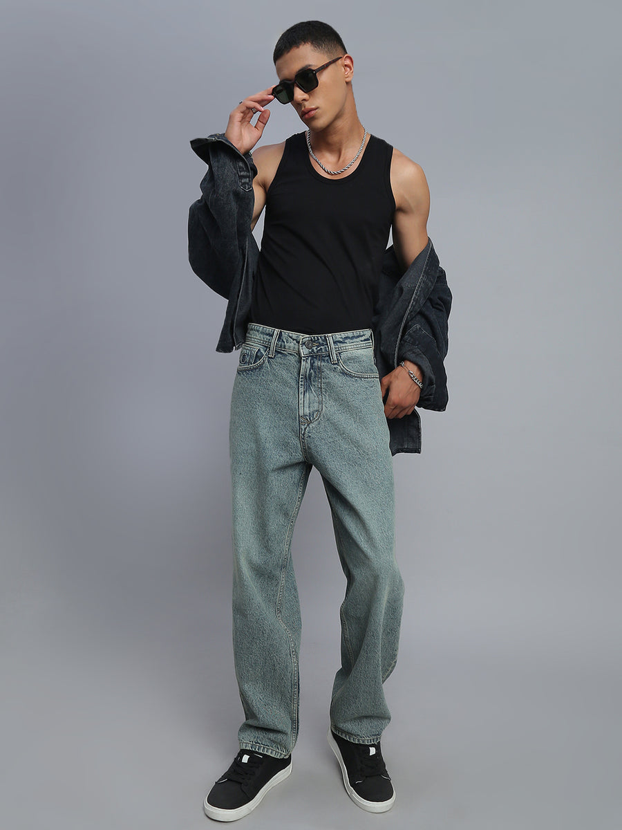 Blue Vintage Ultra Baggy Fit Jeans