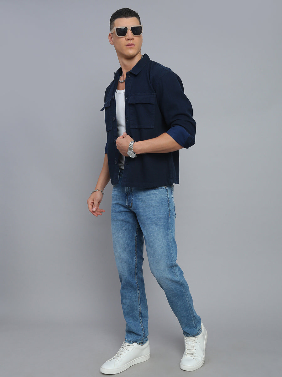 Mild Blue Comfort Fit Stretchable Jeans