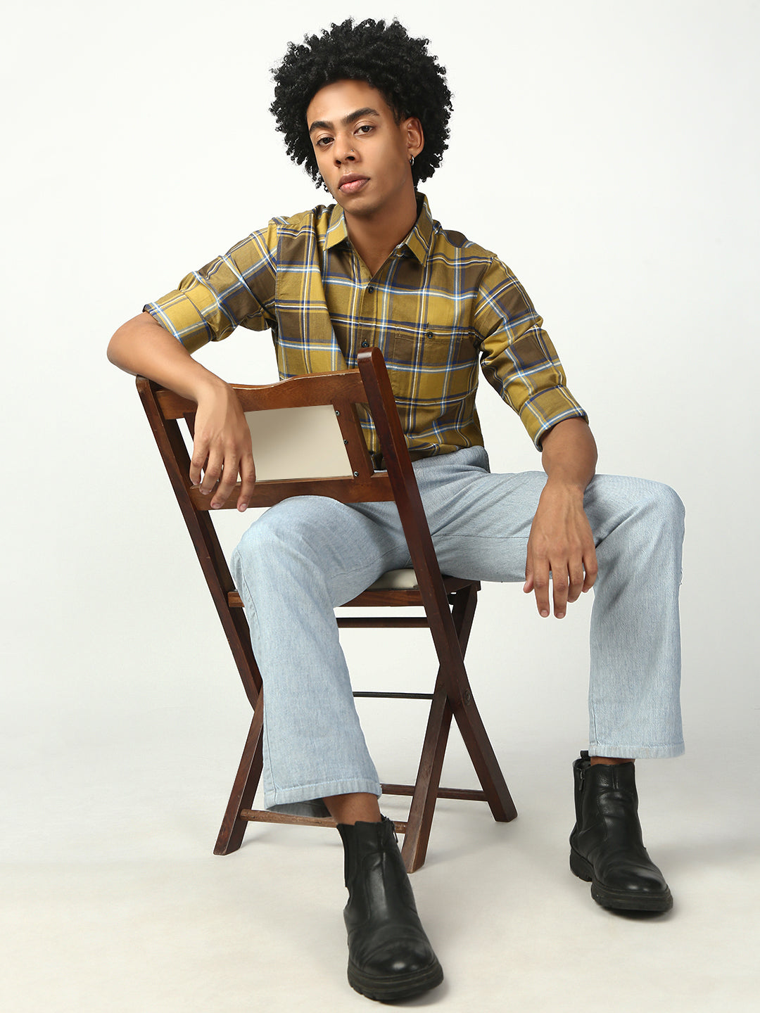 Light Gray Relax Fit Cross Pocket Cotton Pant