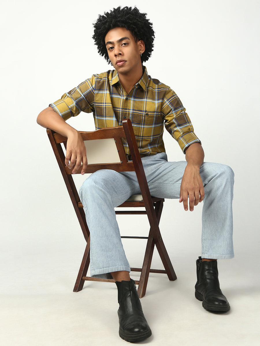 Light Gray Relax Fit Cross Pocket Cotton Pant
