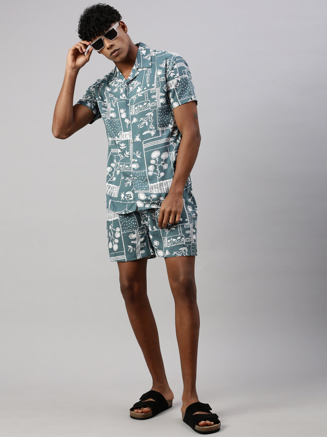 Printed Regular Fit Co-Ords For Men’s