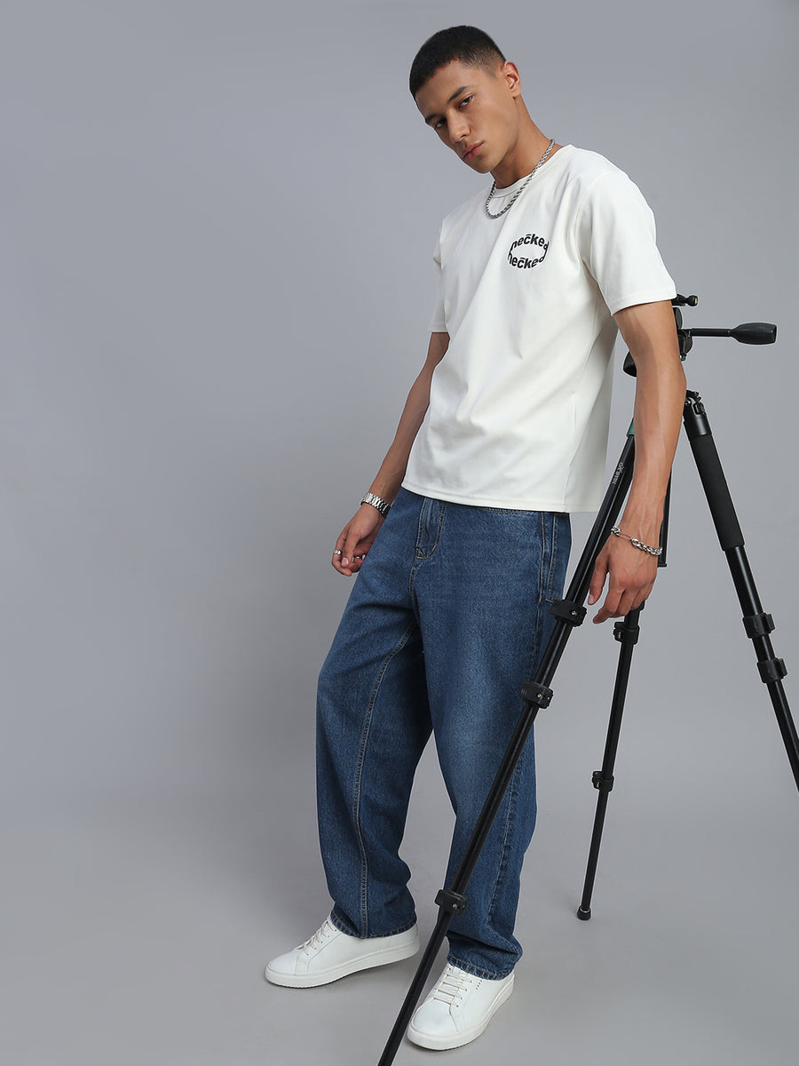 Ivory Cream Polo Cotton T-Shirt