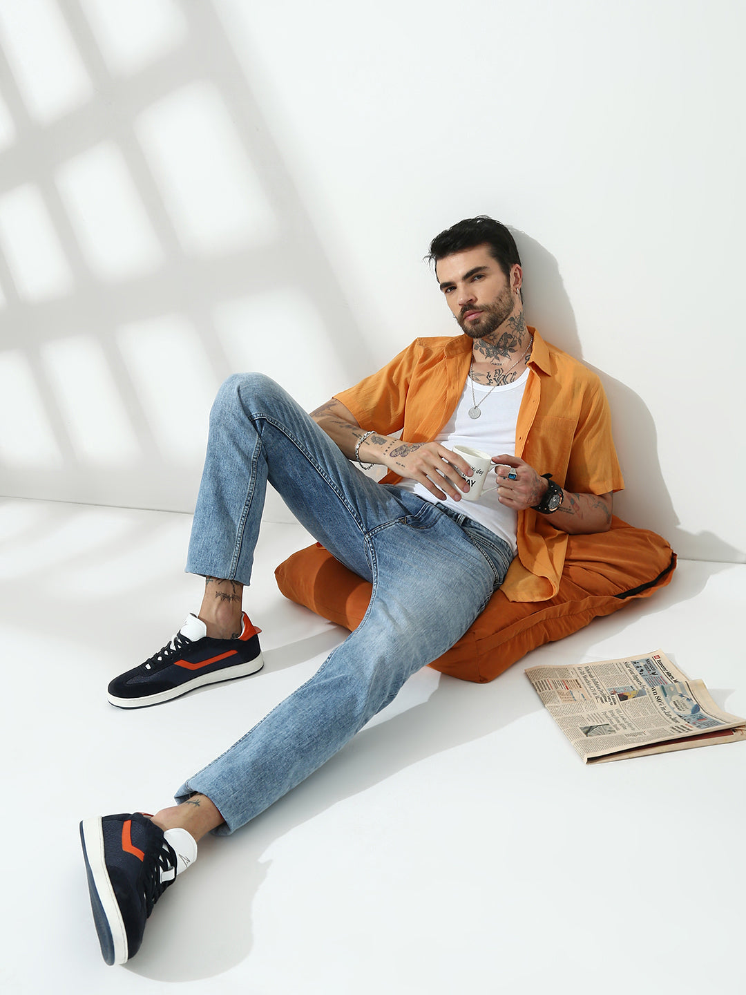 Light Blue Slim Fit Stretchable Jeans