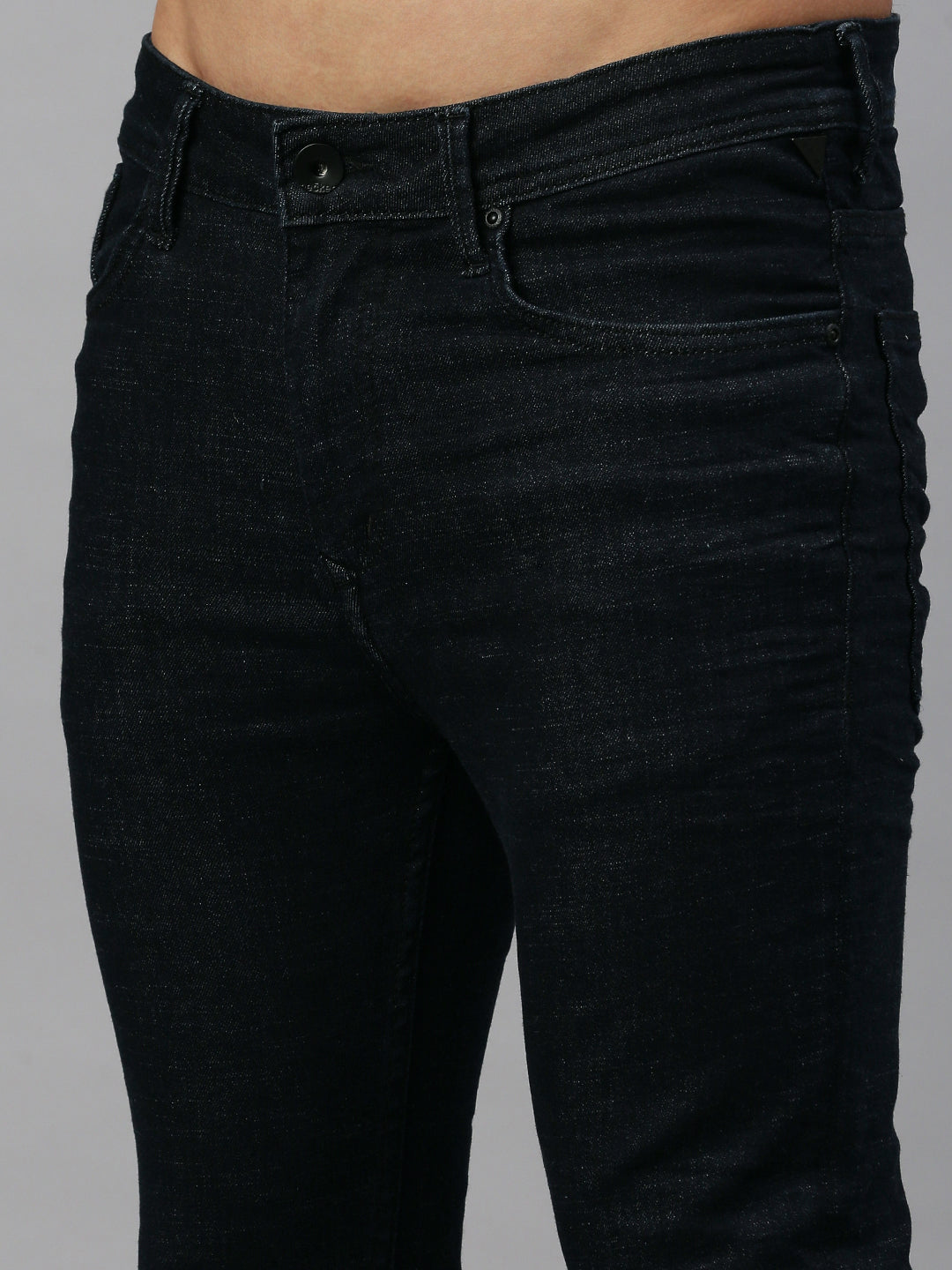 Dark Blue Straight Stretchable Jeans