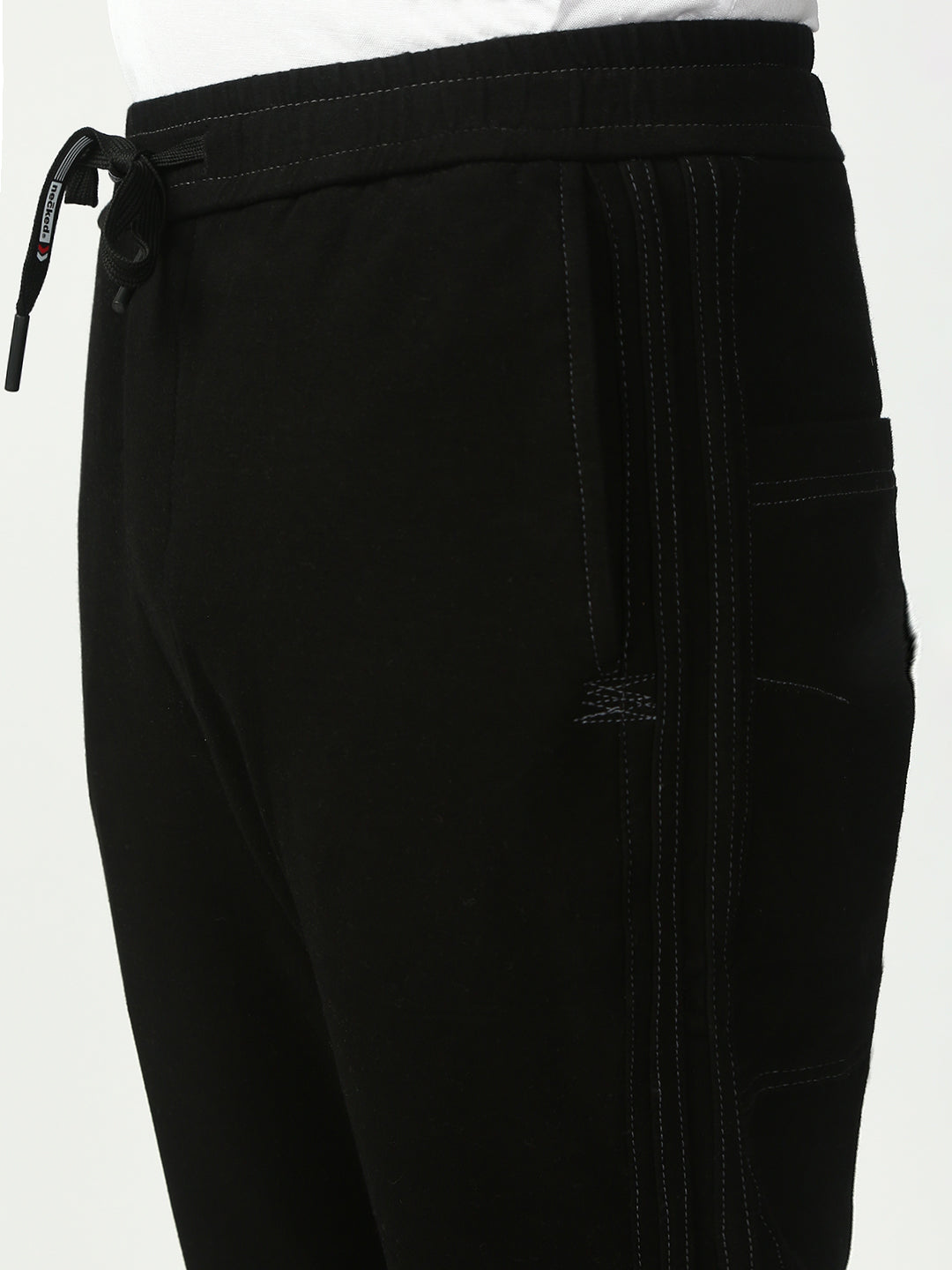 Black Anti Fit Stretchable Jogger