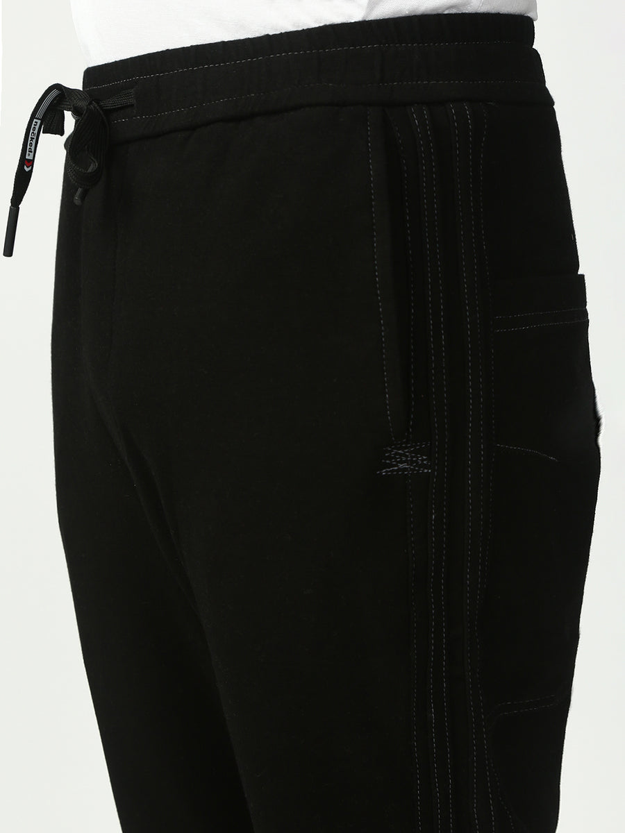 Black Anti Fit Stretchable Jogger