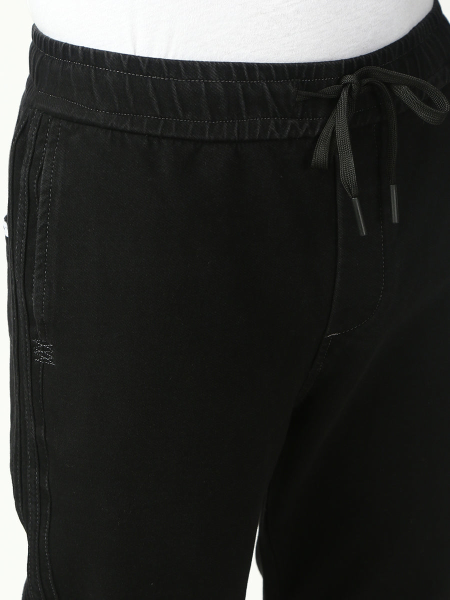 Black Anti Fit Stretchable Jogger