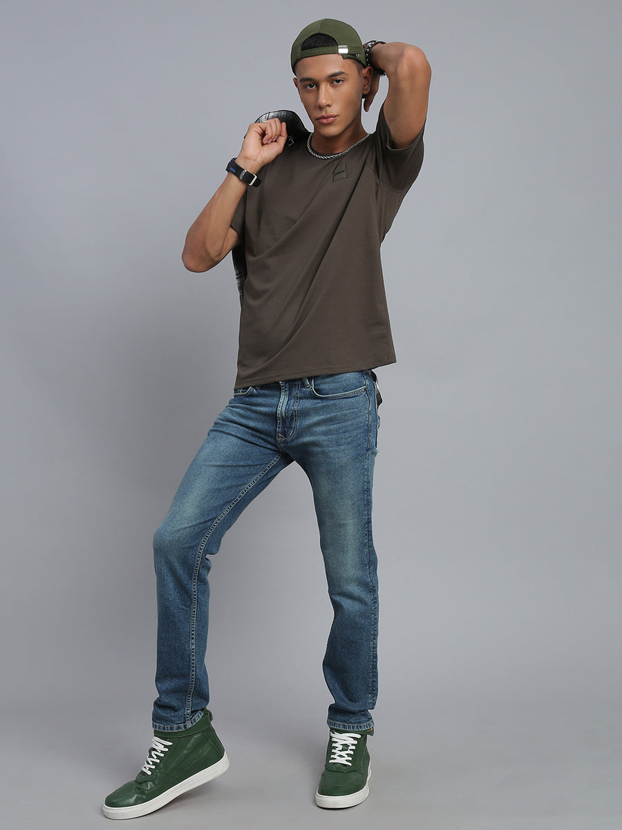Army Green Polo Cotton T-Shirt