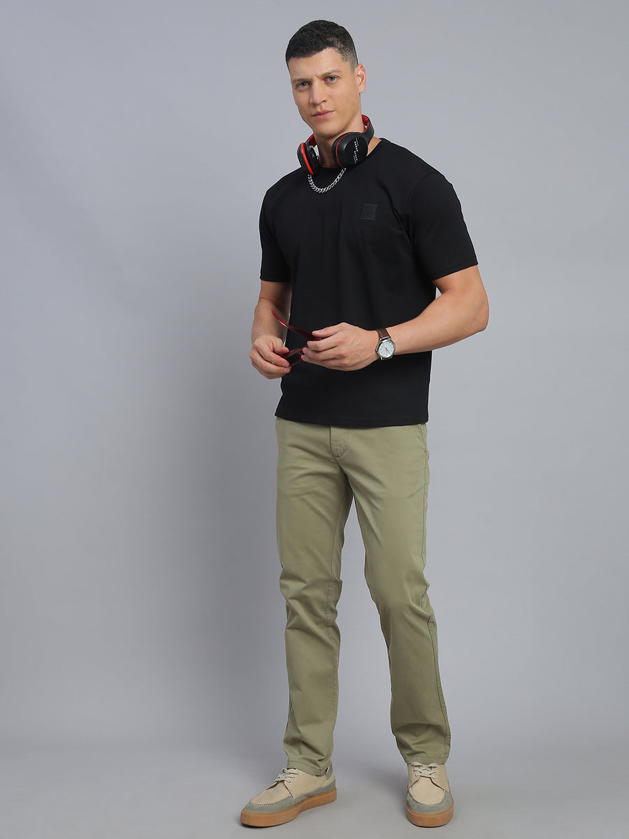 Sage Green Comfort Slim Fit Chinos Paint
