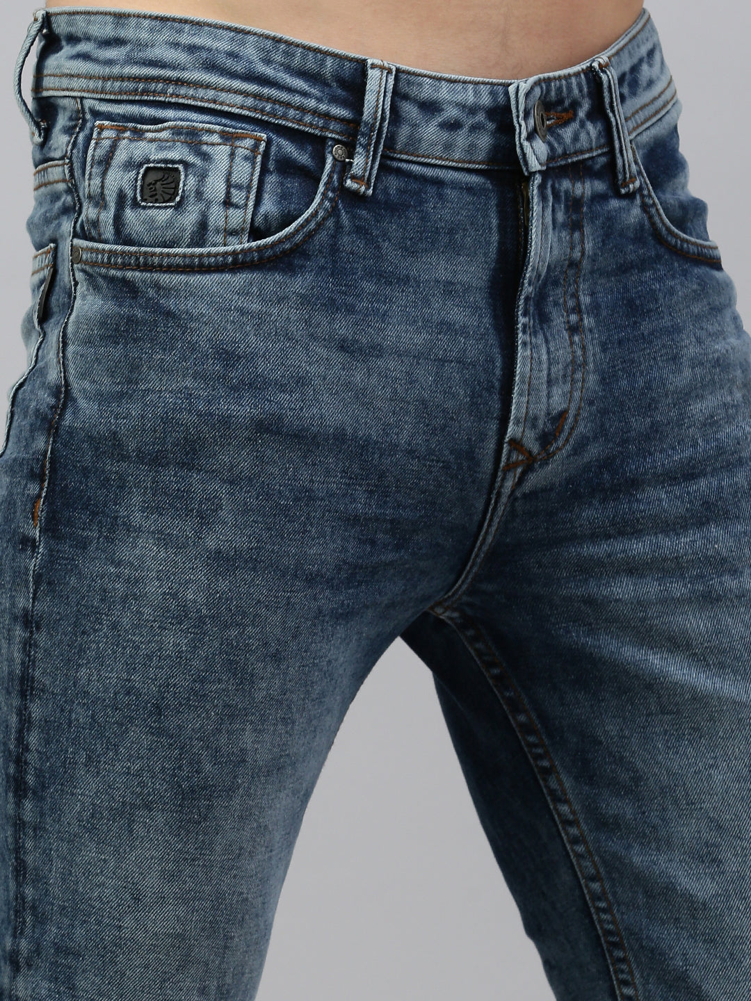 Vintage Mild Blue Slim Fit Stretchable Jeans