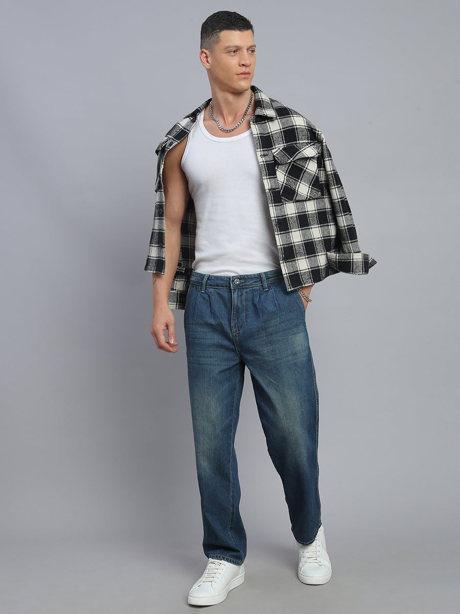 Vintage Blue Straight Fit Jeans