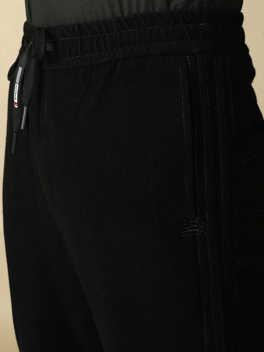 Blue Anti Fit Stretchable Jogger