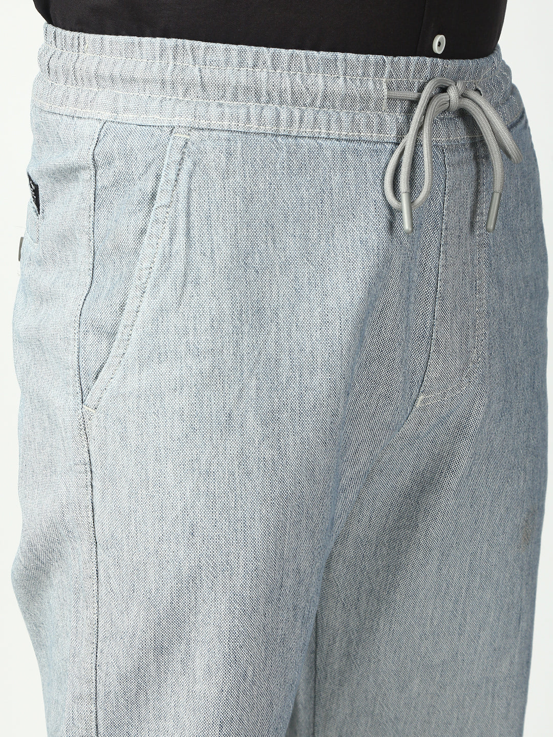 Gray Relax Fit Cross Pocket Cotton Pant
