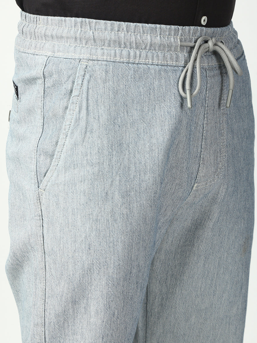 Gray Relax Fit Cross Pocket Cotton Pant
