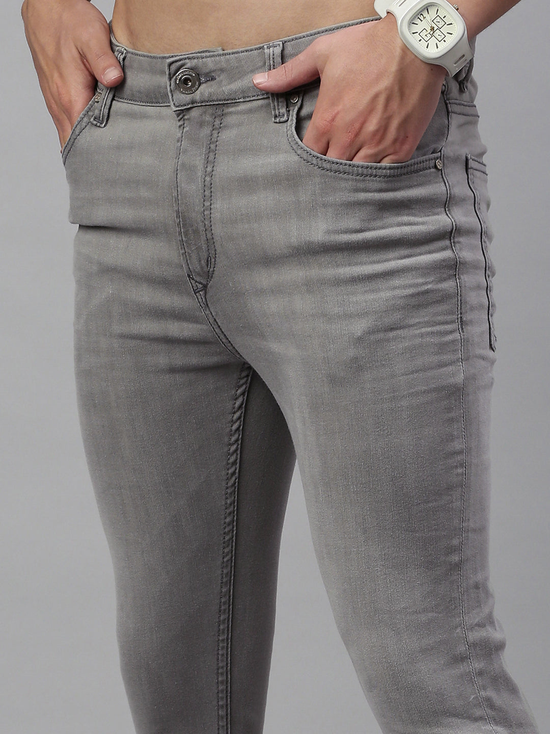 Vintage Gray Skinny Stretchable Jeans