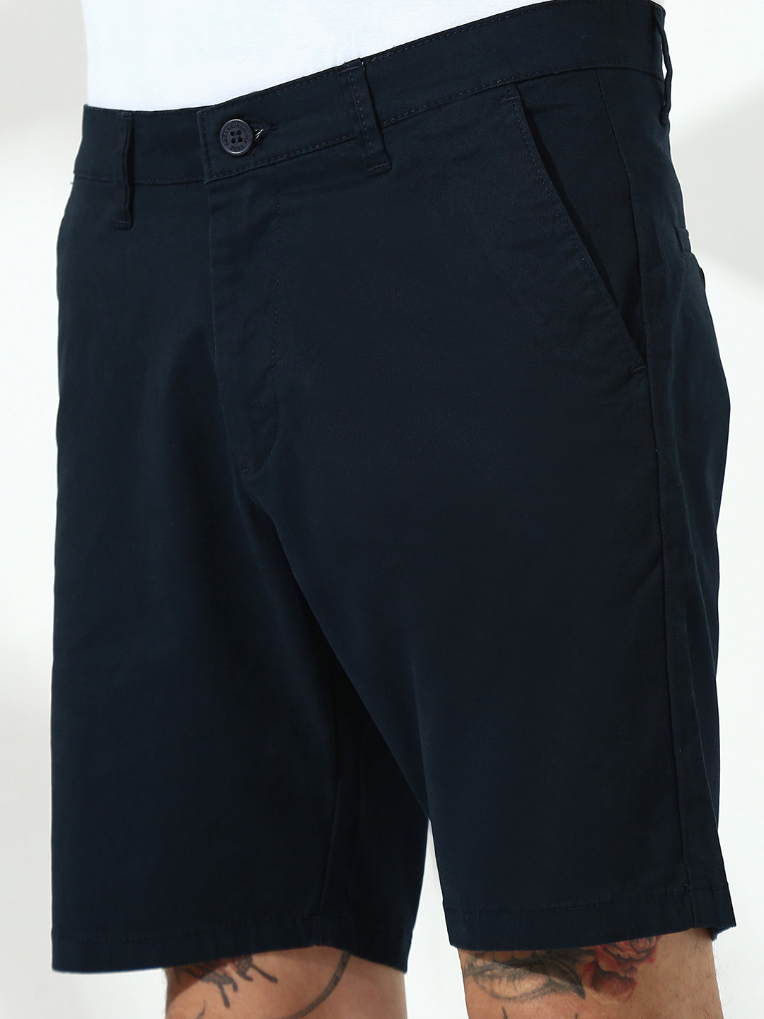Navy Blue Relax Fit Shorts