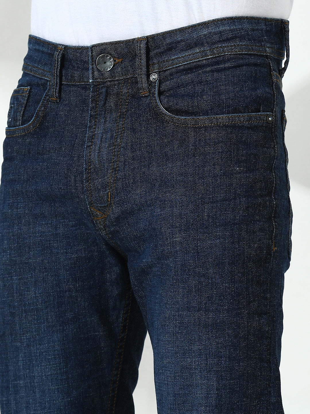 Blue  Slim Fit Stretchable Jeans